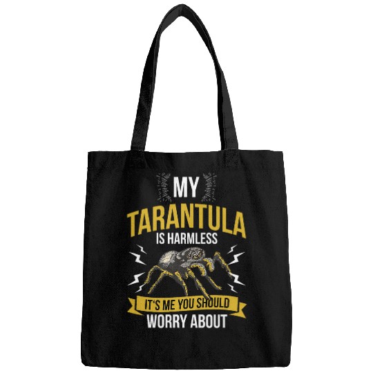 Lacrosse Gift My Tarantula is Harmless Funny Tarantula Lovers Bags