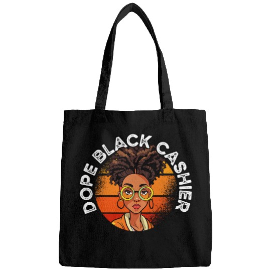 Black Cashier African American Job Black History Month 1 Bags