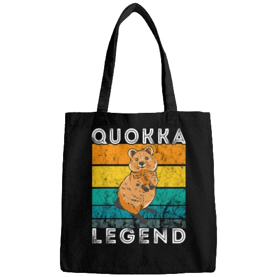 quokkas Legend Western Australian Animal Retro vintages Sunset Bags