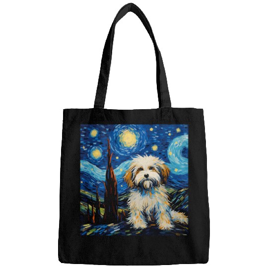 Havanese Starry Night For Dog Mom Dog Dad Bags