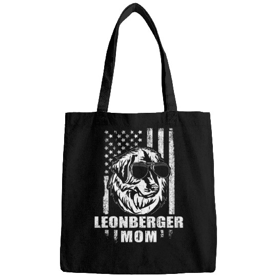Leonberger Mom Cool vintages Retro Proud American Bags