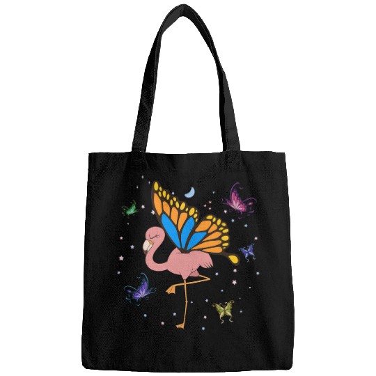 Magical Tropical Animal Lover Bird Butterfly Pink Flamingo Bags
