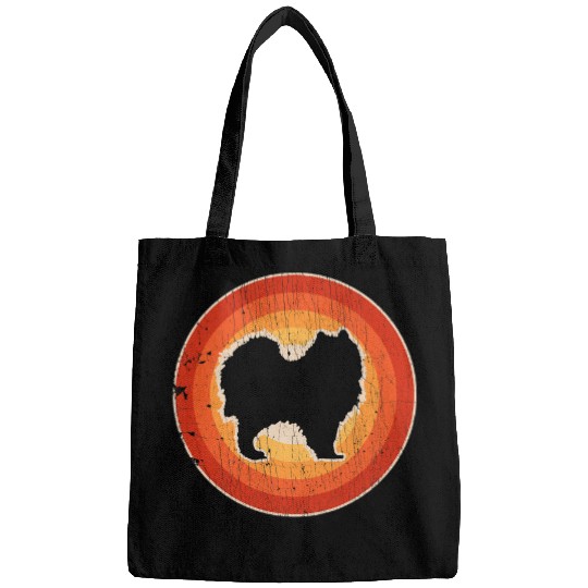 Dog Samoyed Retro vintages 60s 70s Sunset Dog Lovers Men Women 3 Bags