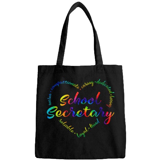 Tie Dye School Secretary Administrative Assistant Office Bags