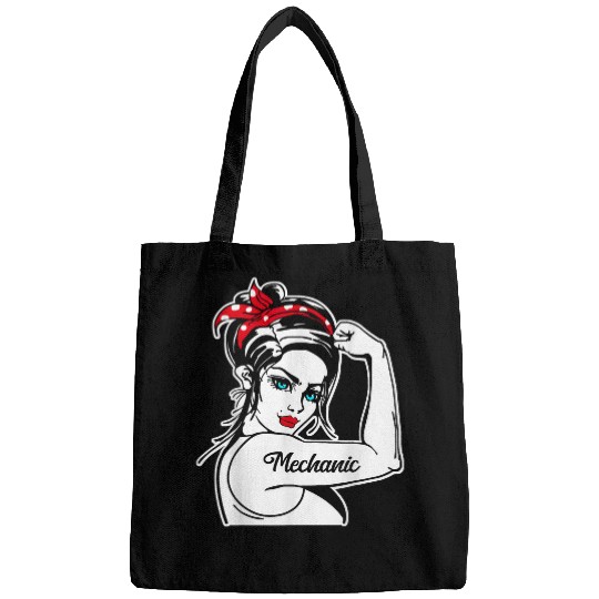 Female Mechanic Rosie The Riveter Pin Up Girl Mechanic Bags