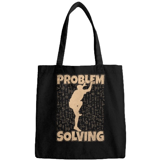 Problem Solving Funny Rock Climbing Bouldering Pun Gifts Bags