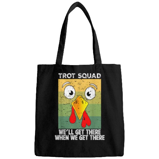 Turkey Trot Squad Race Funny Thanksgiving Running Runner Bags