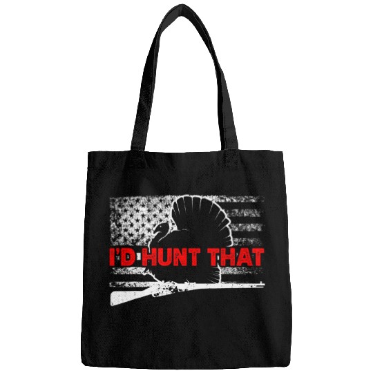 Turkey Hunting American Flag Id Hunt That Turkey Hunter Bags
