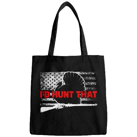 Turkey Hunting American Flag Id Hunt That Turkey Hunter Bags
