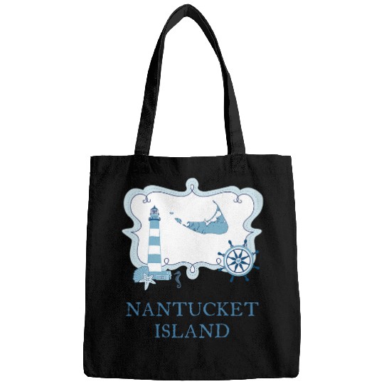 Nantucket Summer Style Clothing Light House and Wheel Bags