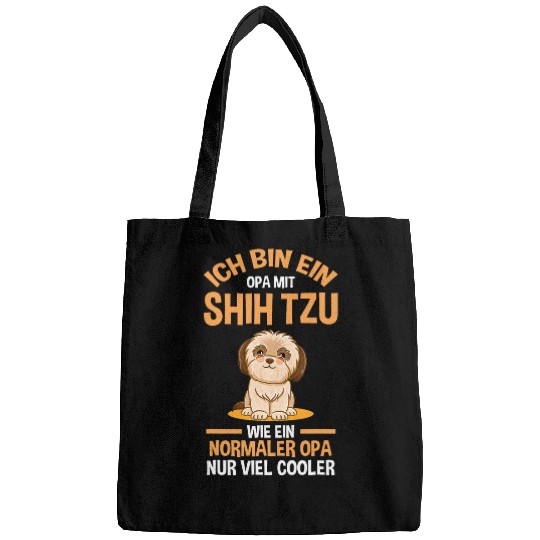 Mens Grandpa Grandad Shih Tzu Bags