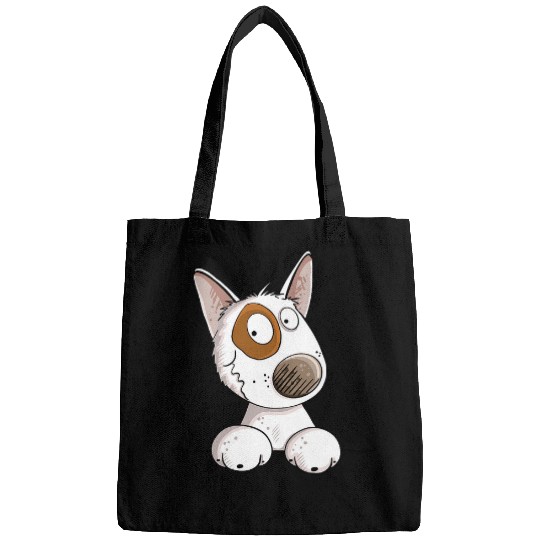 Cute Bull Terrier I Bullterrier For Dog Lovers Bags