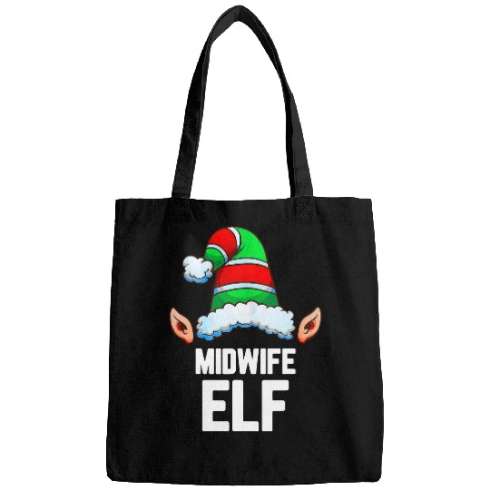 Midwife Elf Christmas Cute Holidays Costume Hat xmass 2 Bags