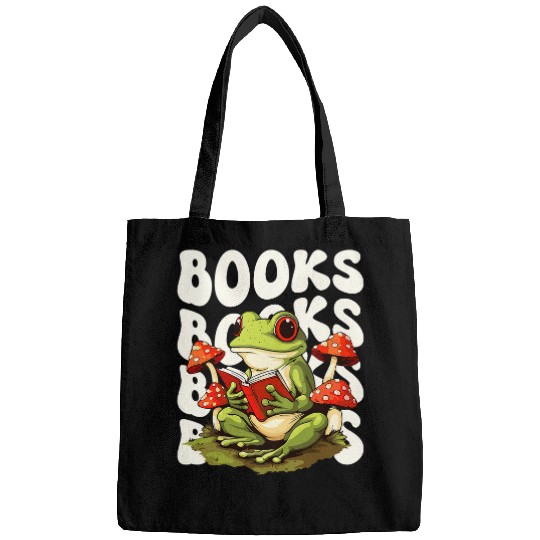 Frog Reading A Book Bags