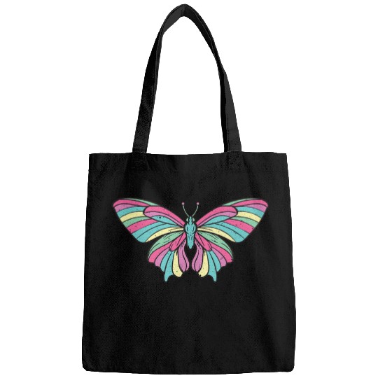 Pastel Butterfly Moth Lavender Blue Yellow Mint Green Pink Bags