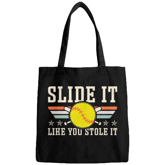 Slide it Stole it Softball Player Team Game Day Bags