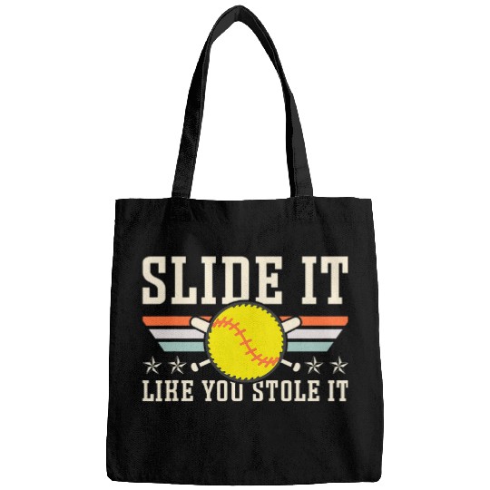 Slide it Stole it Softball Player Team Game Day Bags