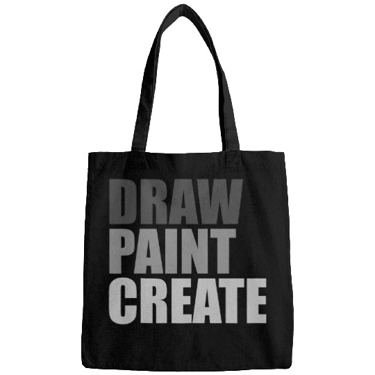 Draw Paint Create Artist Lover Art Day Pun Funny Art Teacher Bags