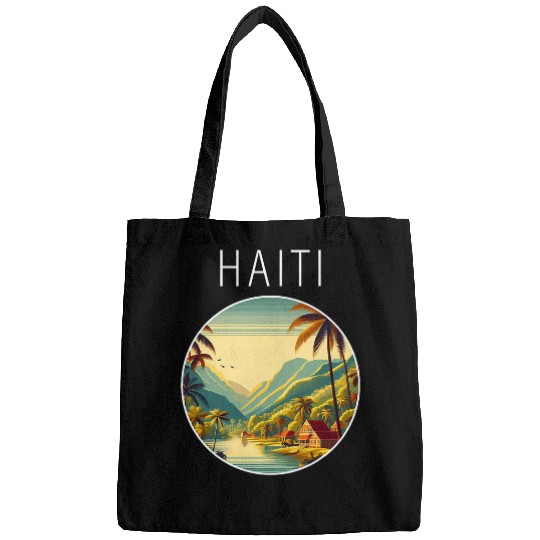 Haiti scenery Art Deco Bags