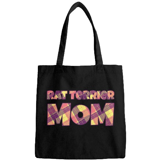 Dog Rat Terrier Mom Rattie Dog Lover Ratting Terrier Pets Funny Bags