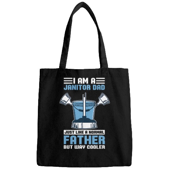 Janitor Dad Father Caretaker Cleaner 2School Custodian Bags