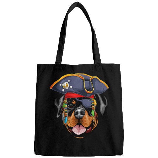 Dog Rottweiler Pirate Funny Rott Dog 51 Bags