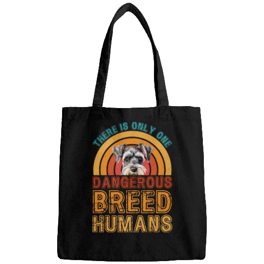Dangerous Breed Human Miniature Schnauzer Dog Bags