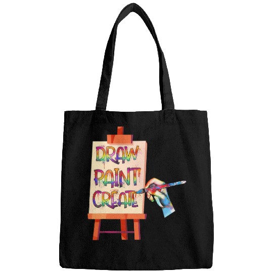 Draw Paint Create Artist Funny Art Teacher Bags
