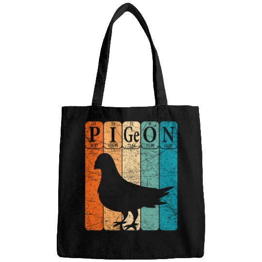 Pigeon Periodic Table Elements Birdwatching Ornithology Bags