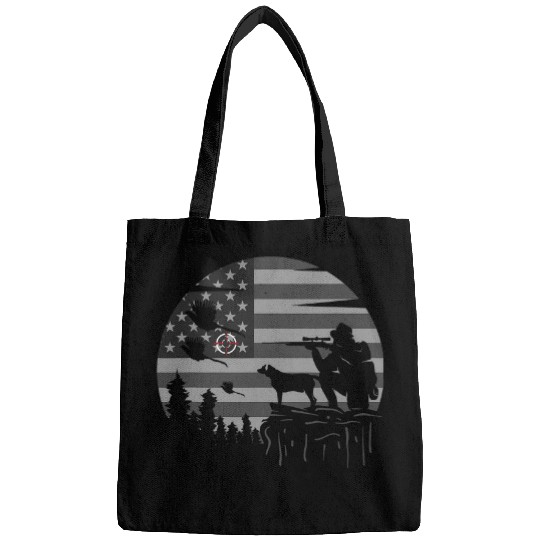 Pheasant Hunting for Pheasant Hunter with american flag Bags
