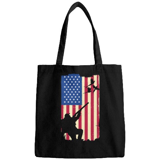 Pheasant Hunting Patriotic American Flag Upland Bird Hunting Bags