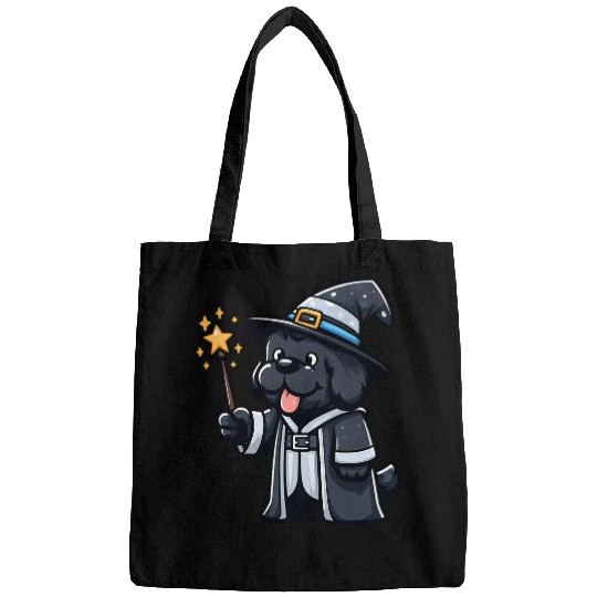 Newfoundland Dog Wizard Funny Magic Bags