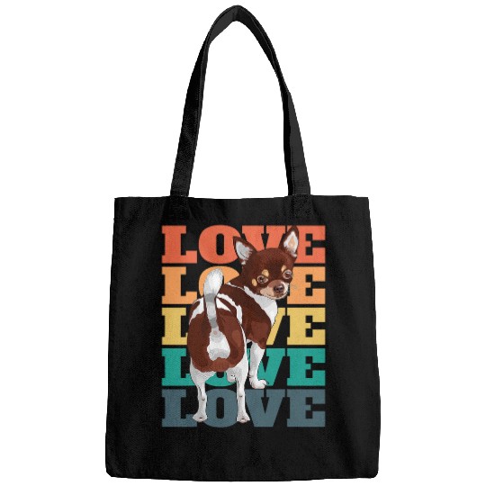 Discover Funny Chihuahua Owner Cute Retro 1 Bags