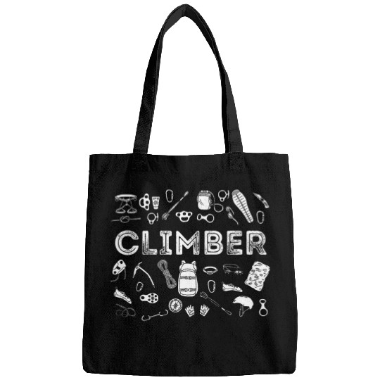 Rock Climbing Artwork For Climbing Enthusiast Rock Climber Bags