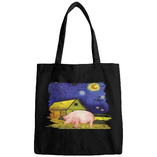 PIG AND FARM STARRY NIGHT SCENE 2Fun Farming Bags