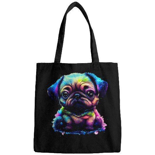 Frenchie pug Puggy pug Pugly Mops dog for bests Pug Dad 1 Bags