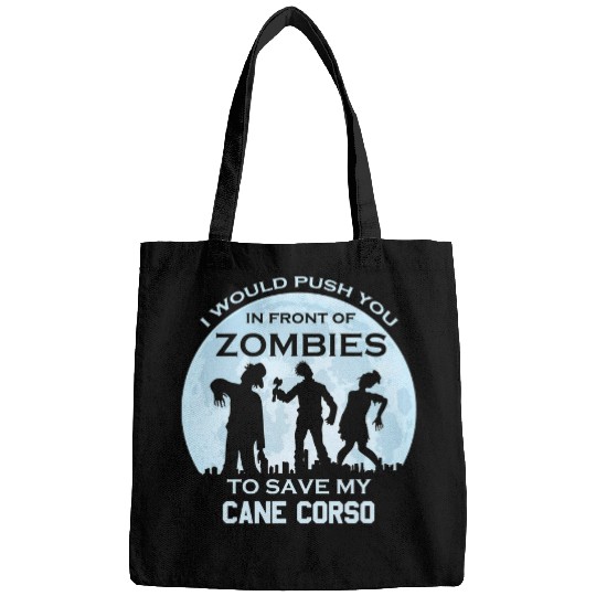 Funny Zombie Halloween Pet Cane Corso Bags