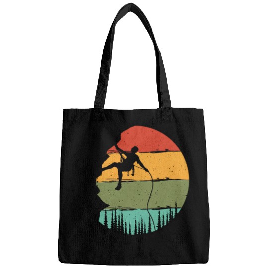 Retro Rock Climbing Mountain Climber Boulder Sports Hobby Bags