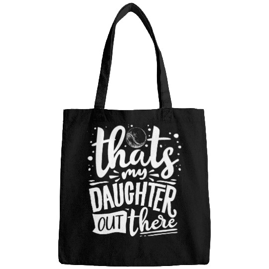 Softball Mother of Softball Girl Mom Dad Softball Daughter Bags