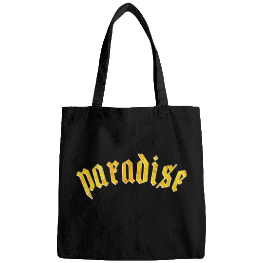 Paradise Golden Autumn Yellow Custom Logo Tee Fall Art Bags