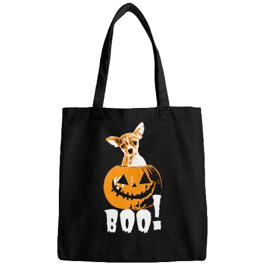 Halloween Chihuahua Dog Halloween Pumpkin Boo 1 Bags