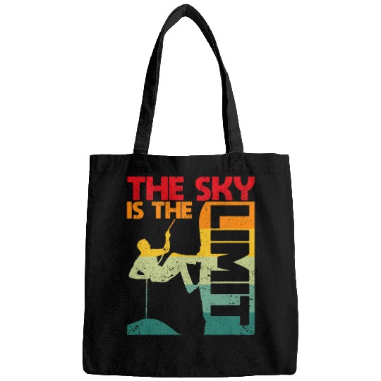 retro vintages The sky is the limit rock climbing Bags