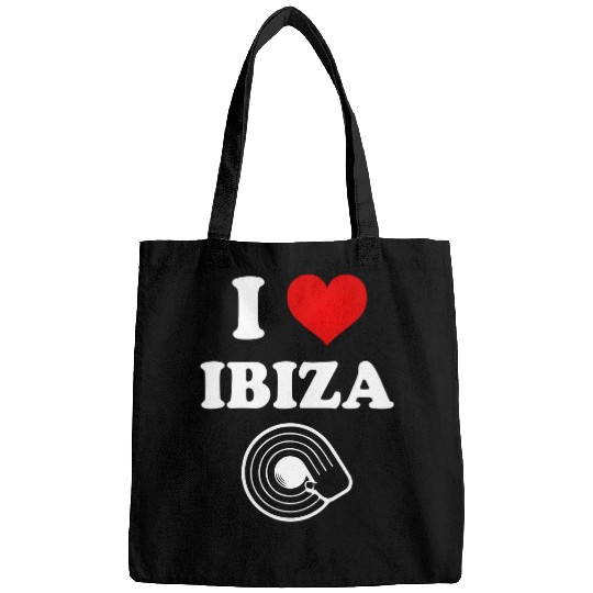 I Love Ibiza Eivissa Spain DJ Vinyl Record Bags