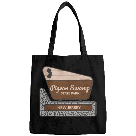Pigeon Swamp State Park New Jersey Welcome Sign Souvenir Bags