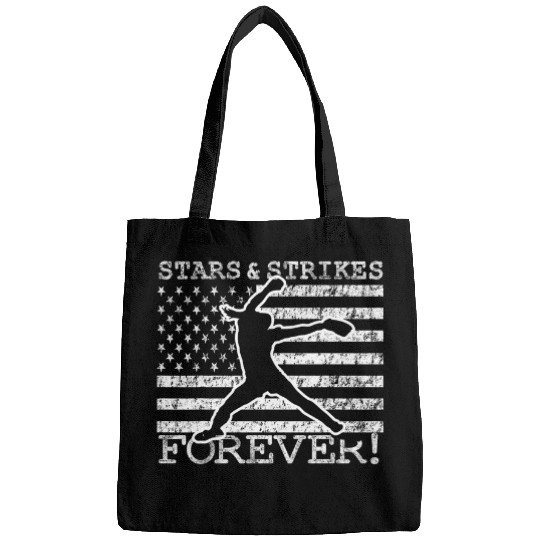 Stars and Strikes Forever Fastpitch Softball American Flag Bags