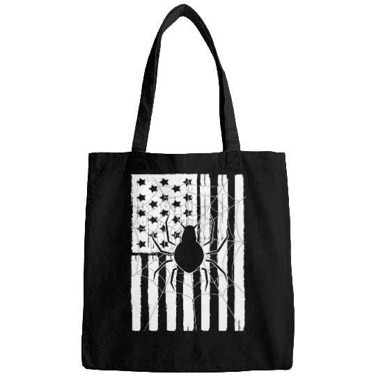 USA American Flag Spider Theme Idea For Insect Lovers Bags