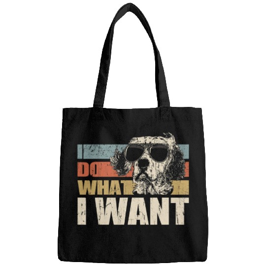 I do what I want funny English Setter vintages Retro 1 Bags