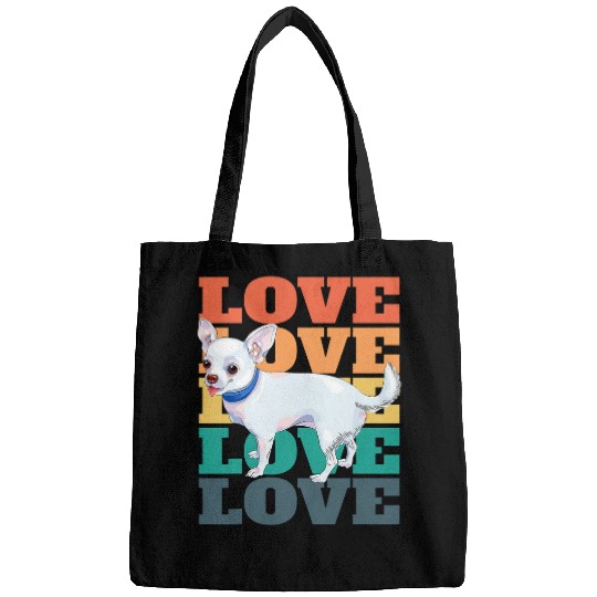 Discover Funny Chihuahua Owner Cute Retro 2 Bags
