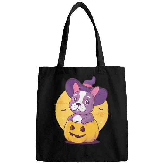 Frenchie Trick or Treat Cute French Bulldog Bags