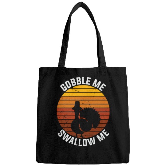 vintages Gobble Me Swallow Funny Thanksgiving Turkey Trot Bags